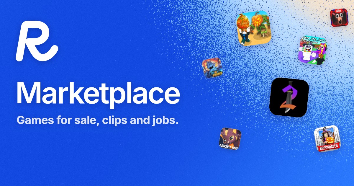 Starting Roblox Message Marketplace: Roblox games for sale · RoTerminal